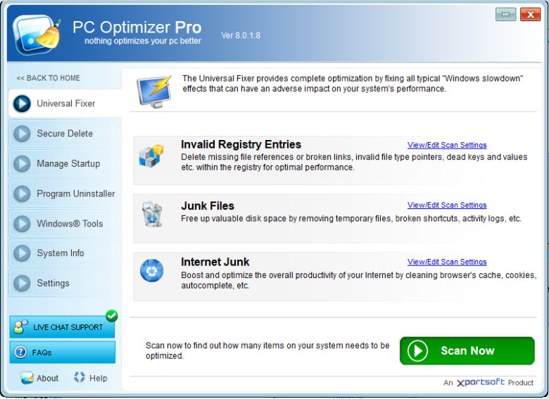 Screenshot for PC Optimizer Pro 6.1.0.7